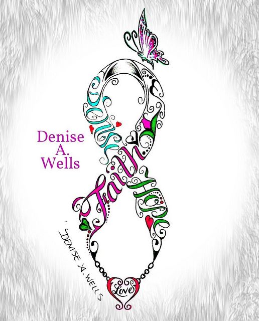 Faigh Hope Love Ribbon tattoo design by Denise A. Wells by ♥Denise A. Wells♥, via Flickr