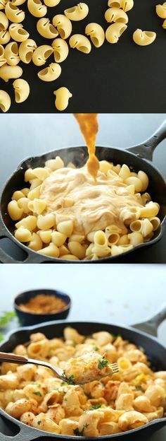 30 Minute healthier Green Chili Mac n Cheese! So CREAMY and delicious. #vegan #mac #macncheese