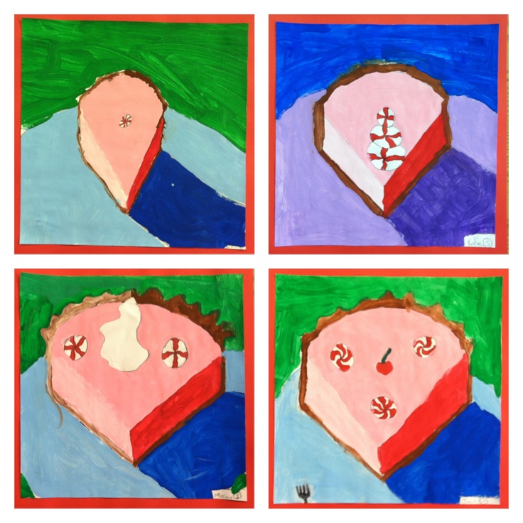 Wayne Thiebaud peppermint pie - 4th grade