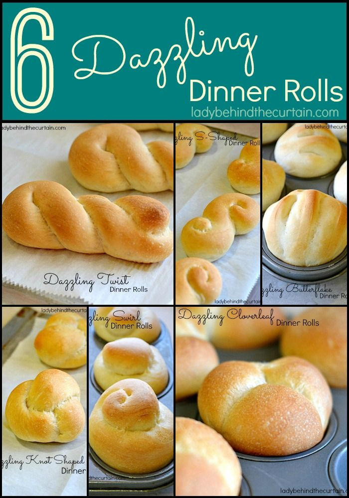 Six Dazzling Dinner Rolls - Lady Behind the Curtain