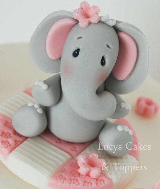 Elephant cake topper