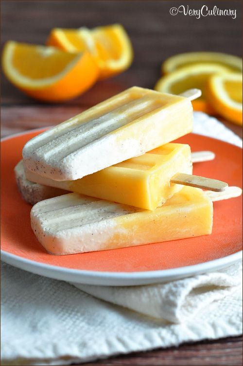 Orange Creamsicles #popsicles
