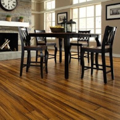 I love the look of this bamboo flooring. Very durable too.