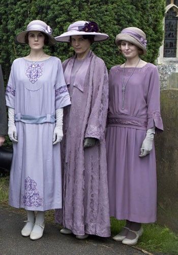 Downton Abbey ladies in lavender
