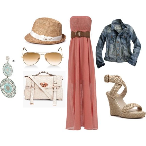 Great summer casual outfit to hide post baby belly