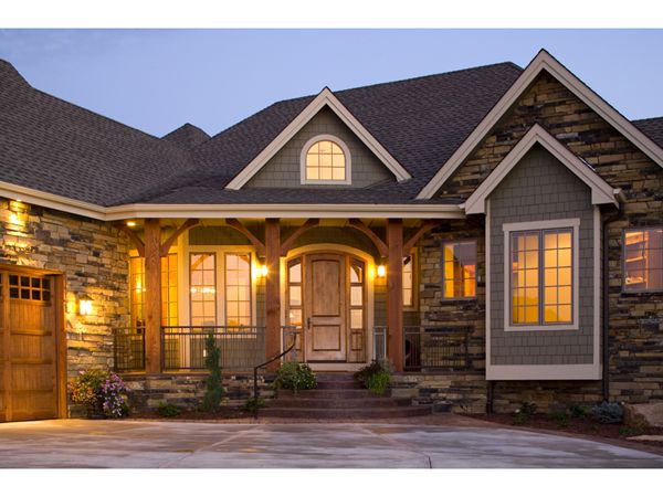 ustic single story 5 bedroom ranch house designs | Copyright by designer/architect Drawings and photos may vary ...
