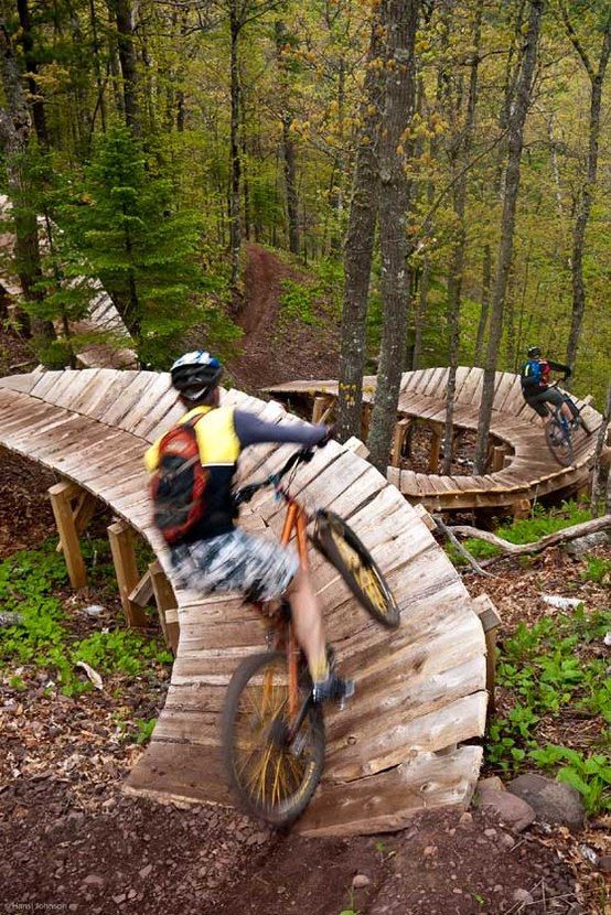 Biking Trails ~ Copper Harbor Mountain Biking Trails in Michigan. Must say, stunning!