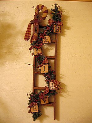 tbacco lath ladder accented