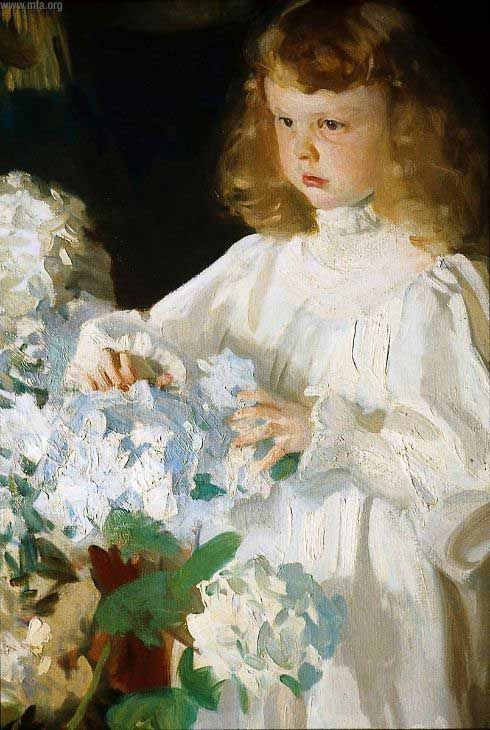 Close-up of Helen Sears Sargent