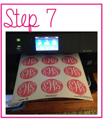 How to make monogrammed stickers using Avery labels omg!! This changes everything!!
