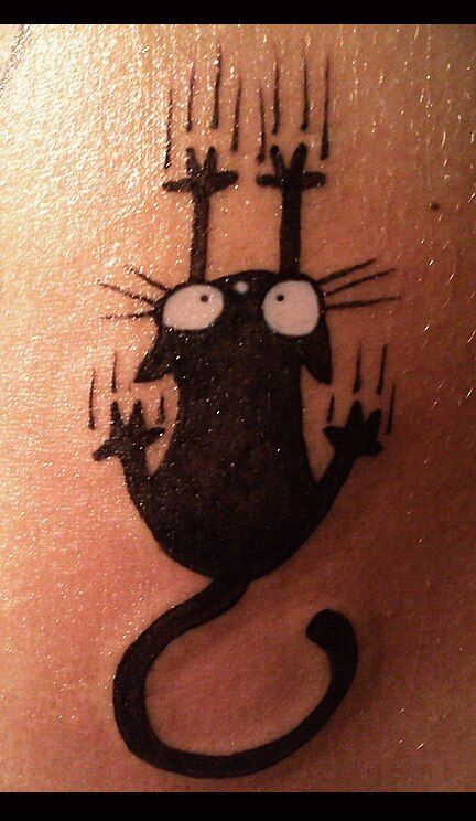 Cute cat tattoo :-)