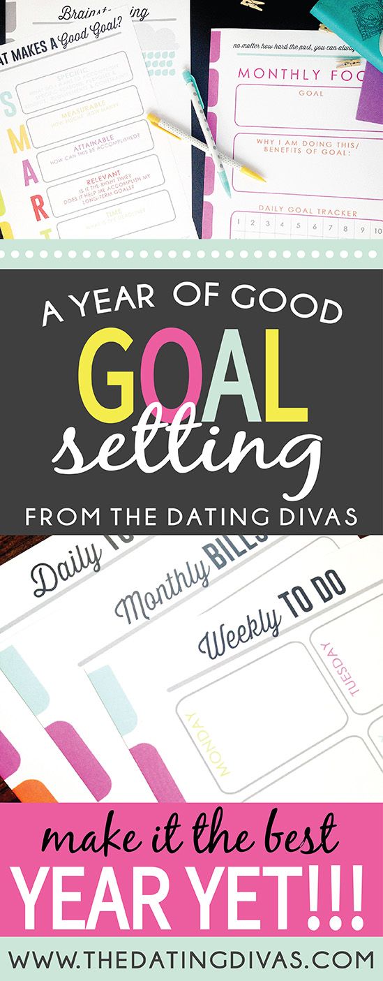 I am in LOVE with this Year of Goals Printable pack! Time to get organized for 2015.