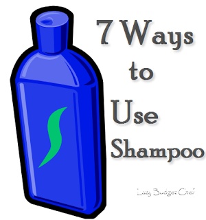 Seven ways to use shampoo #frugal #savingmoney