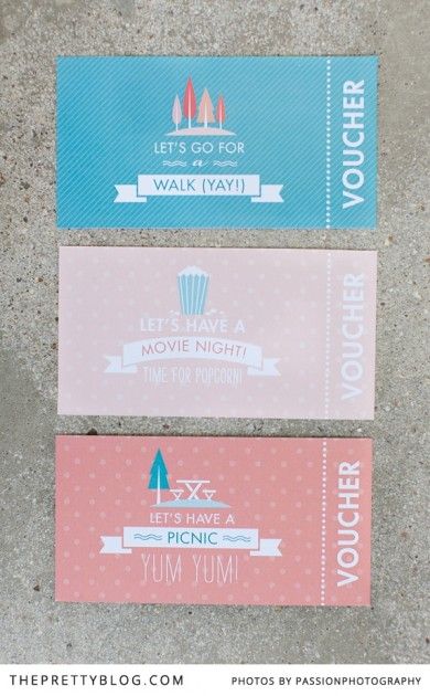 Colourful activity vouchers for the kids | Design: @Roo Moo N°7 Swans Photography: @Amanda Snelson Snelson Drost