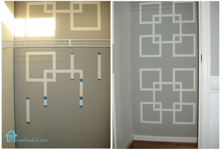 How to create this wall pattern with painter's tape