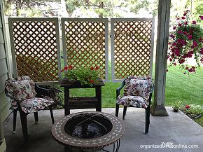 how to make an easy patio privacy screen step by step tutorial, outdoor living(maybe for the trash can project)