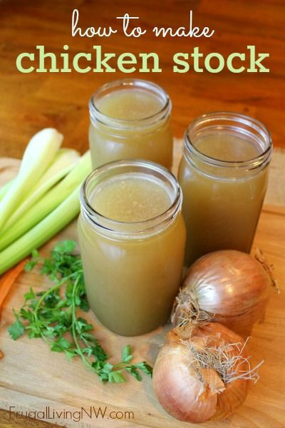 How to make homemade chicken stock (broth) -- so simple! Great way to lower your grocery budget.