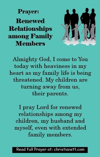 Prayer for Renewed Relationships among Family Members - Ephesians 4:32 - And be kind to one another, tenderhearted, forgiving one another, even as God in Christ forgave you.