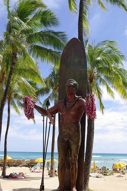 Take a picture with Duke Kahanamoku. This Hawaiian legend is immortalized with a statue at the beach he is known for. One of the most popular things to do is take a picture standing in front of the “Duke” statue, and you shouldn’t leave Hawaii without get