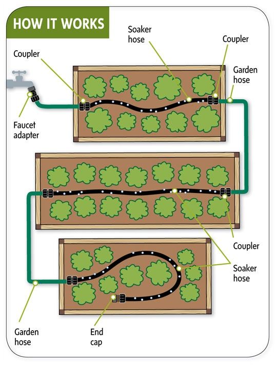 Homestead Survival: A new way to make   watering raised garden beds efficient and easy DIY Perfect idea for our side   yard garden.
