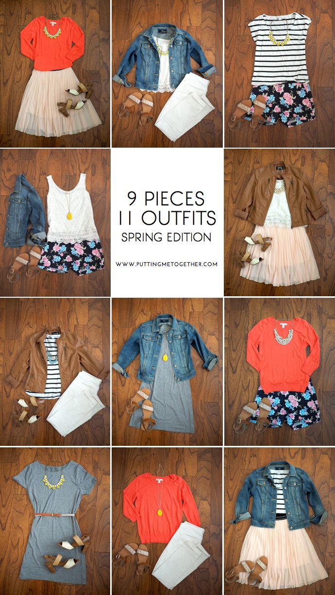 9 Pieces, 11 Outfits - Spring Packing | Putting Me Togeth