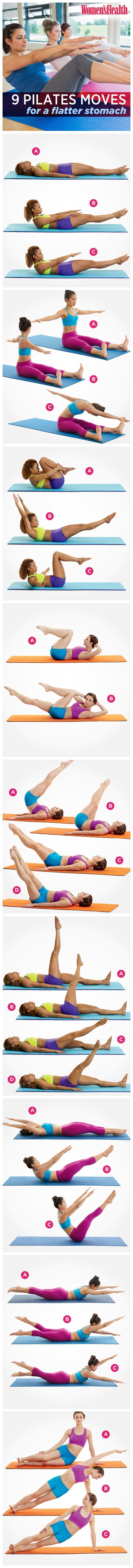 9 Pilates Moves For A Flatter Stomach