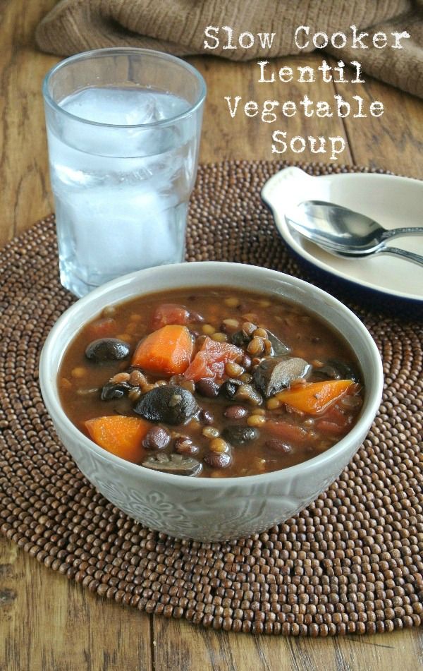 Slow Cooker Lentil Vegetable Soup is, to say the least, easy and a flavorfully herbed dinner. You just throw in the ingredients and get a fantastic meal.