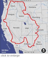 The Great Western Loop-Pacific Crest Trail, Pacific Northwest Trail, Arizona Trail- 6875 miles.