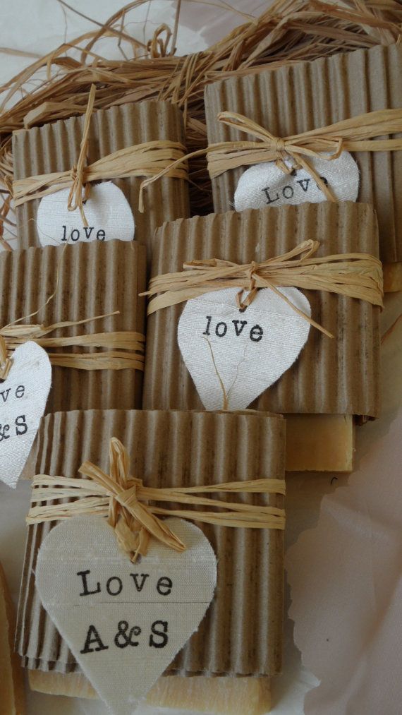 Rustic Wedding favor soap