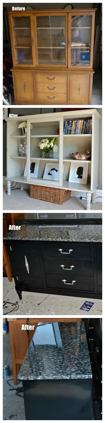 Before and After - Dining Hutch