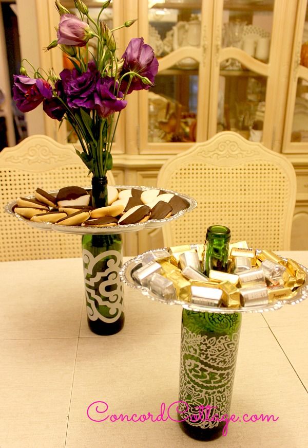 #DIY #wine bottle trays!