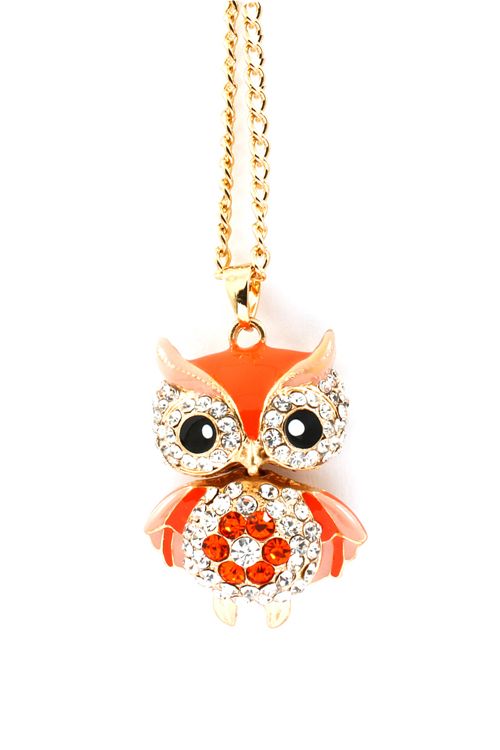 Fiery Crystal Owl Pendant | Awesome Selection of Chic Fashion Jewelry | Emma Stine Limited