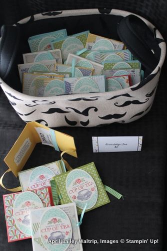 Friendship Tea packets- great gift for tea lovers stampin up Tea Party