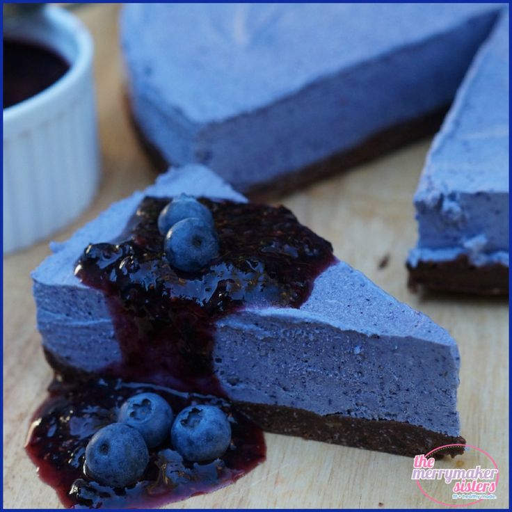 Paleo Blueberry Cheesecake from The Merrymaker Sisters