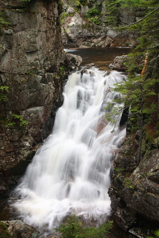 This place is beautiful! Basin Falls & Cascades in Lincoln, New Hampshire