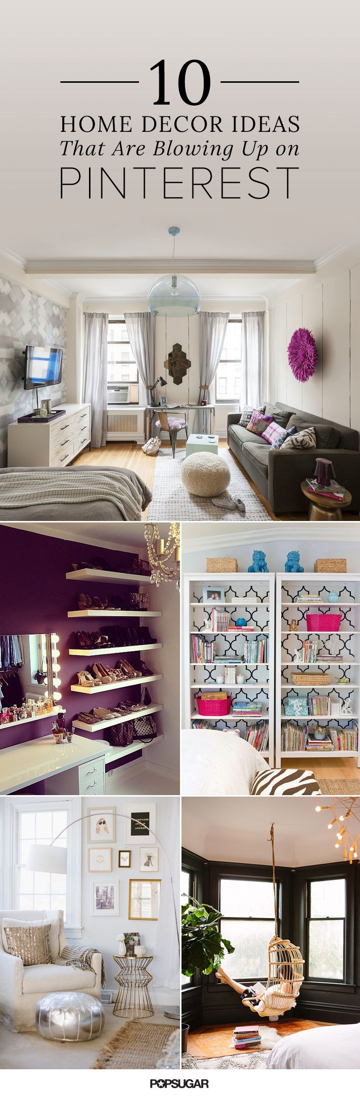 Studio apartments, closet hacks, styling tricks, and paint inspiration