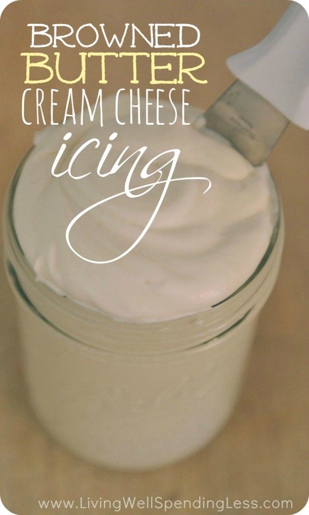 Oh my. Best. Frosting. EVER! Caramelized brown butter adds a richness and depth of flavor to this easy peasy cream cheese icing. Great tutorial with step-by-step instructions & done in less than 10 minutes! You'll never buy the store bought stuff 