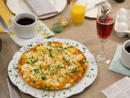 Goat Cheese and Red Pepper Frittata : Recipes : Cooking Channel