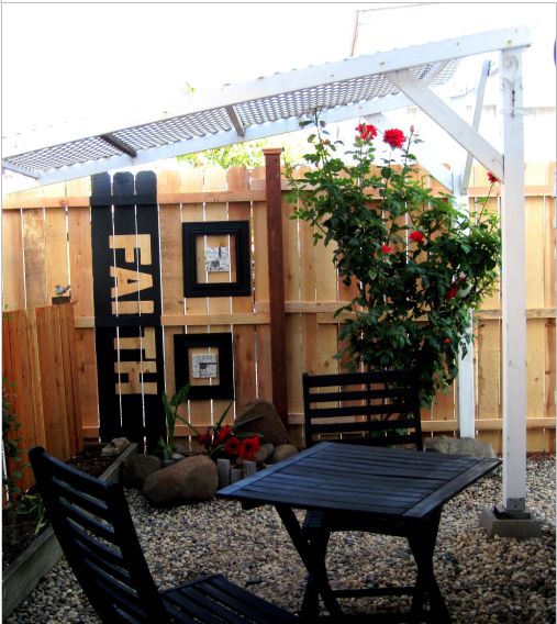 utdoor living space - remodeled single wide mobile home