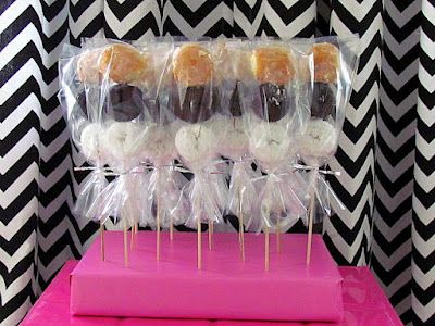 Donut Skewers - for a pajama party