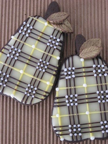 Pear Plaid Cookies