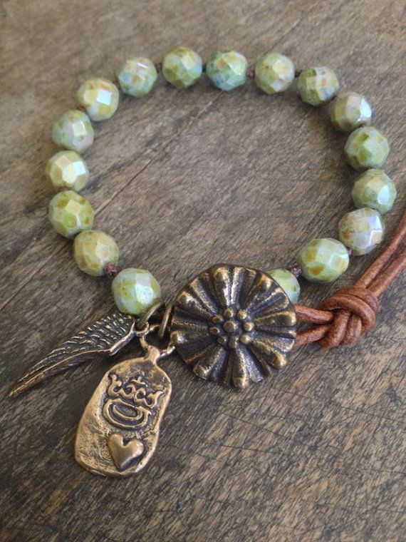 Wing and a Prayer, Hand Knotted Wrap Bracelet $30.00