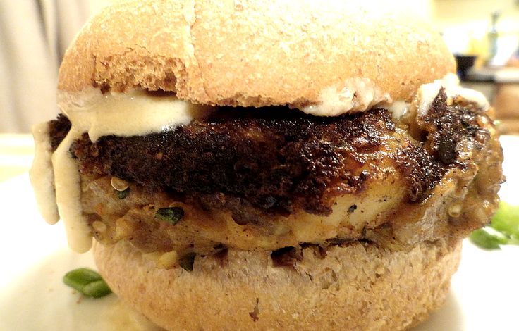 Vegan Moussaka Burger with Bechamel Cheese Sauce [GF] | One Green Planet