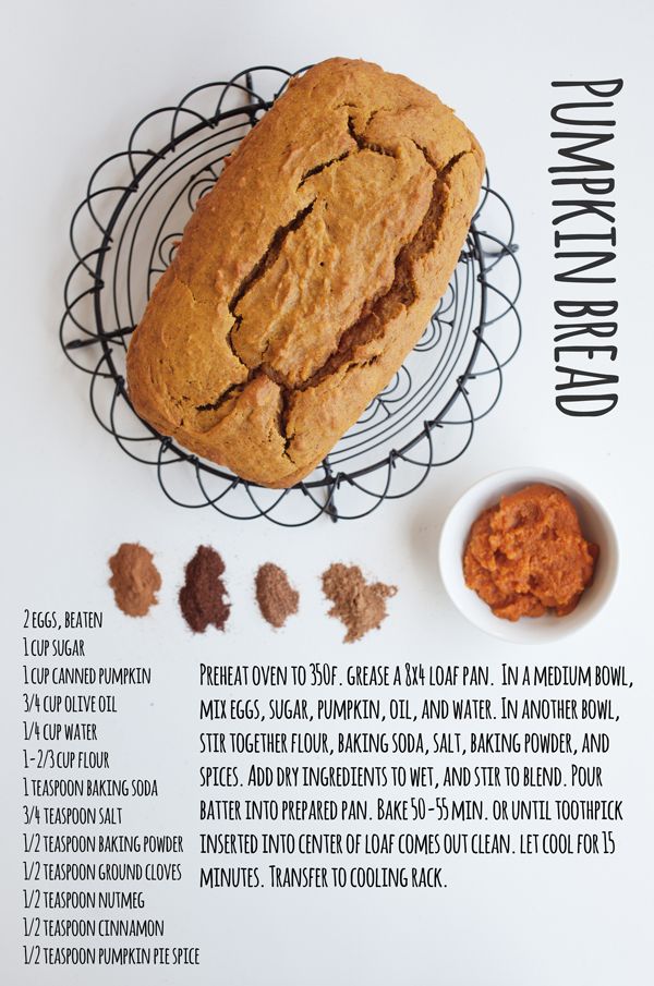 The best pumpkin bread recipe.