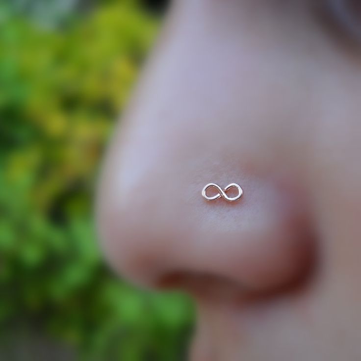 Infinity Nose Ring - after I pierce my nose, I want this.