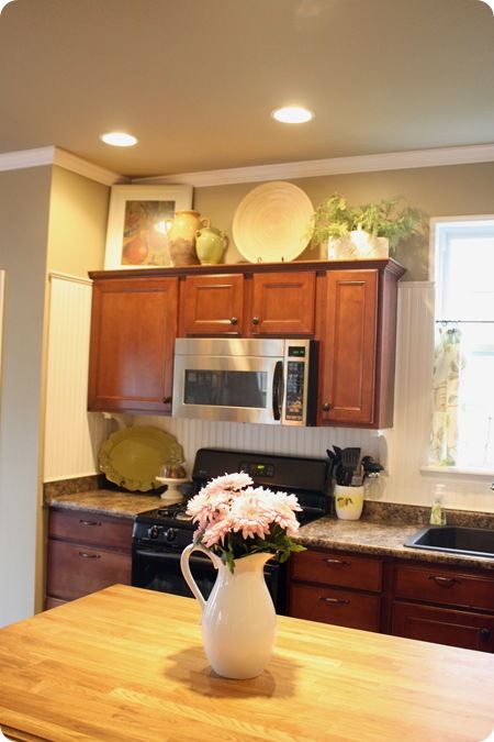 Tips for decorating above kitchen cabinets. Freaking amazing ideas!