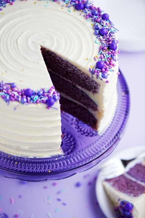 Sweetapolita – Purple Velvet Cake with Cream Cheese Frosting | Sweetapolita