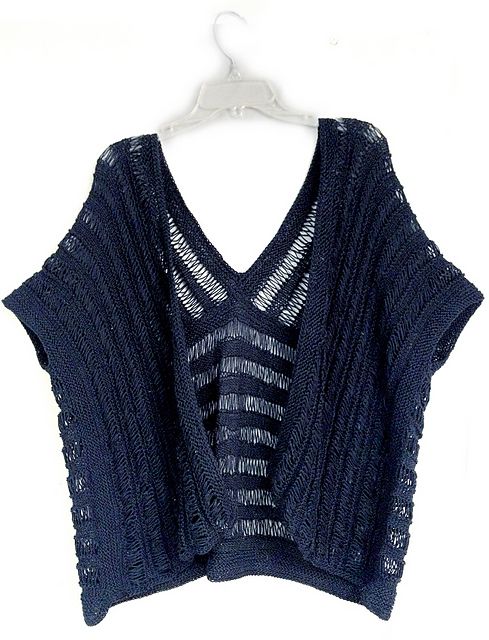 Ravelry: kokonoir's SUMMER COTTON WRAP ruana/kimono style