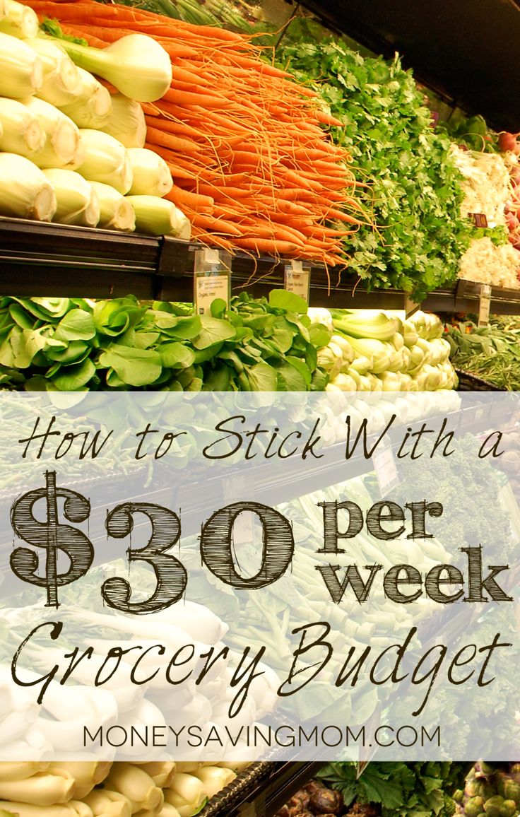 @Rachel Pemberton - this is how we will make $150 manageable :) How to stick with a $30 per week grocery budget