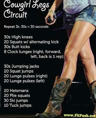 At Home Circuit training workout for legs